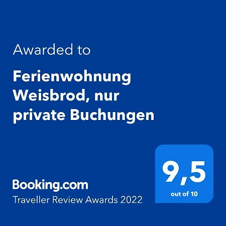 Apartment Weisbrod, Nur Private Buchungen *